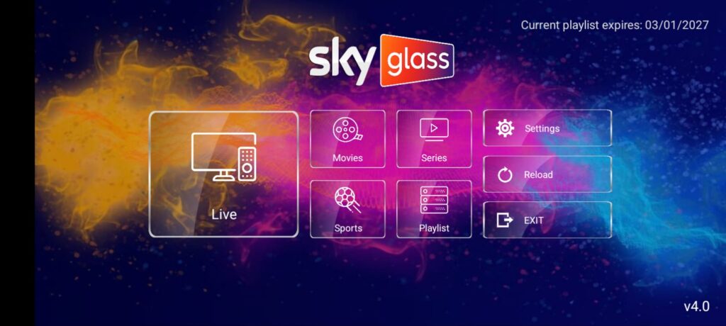 Download Sky glass IPTV UK Updated app 2026